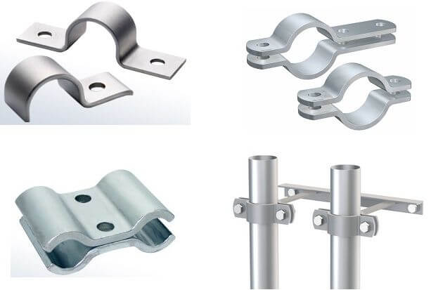 flat steel pipe clamps